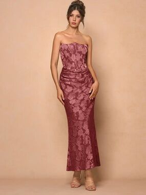 azazie raya stretch satin dress Azazie Raye